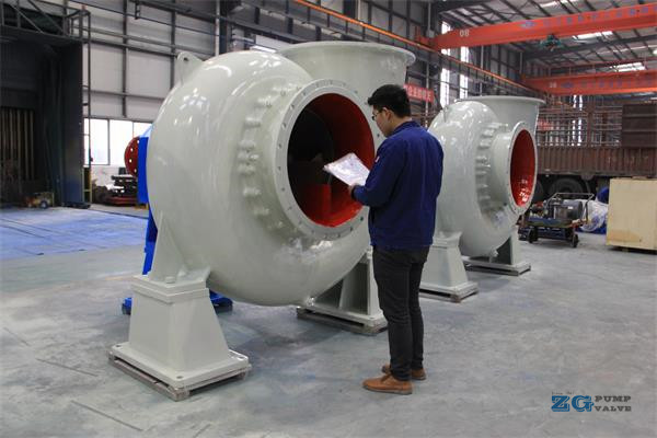 large flow rate mixed flow pump