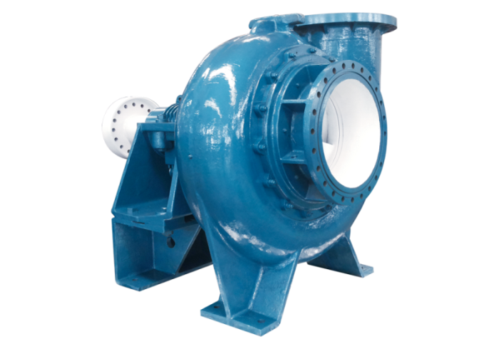 A fluorine plastic lined desulphurization pump