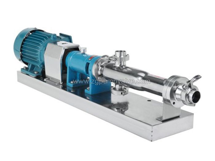 Sanitary screw pump