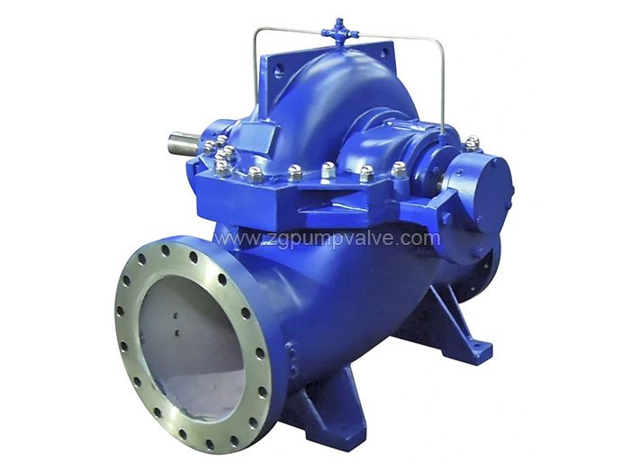 Split volute casing double suction pump