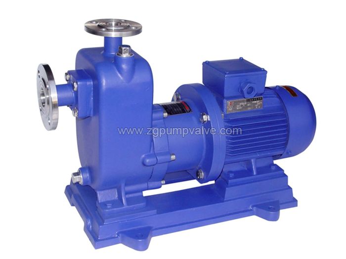 Magnetic drive self-priming pump