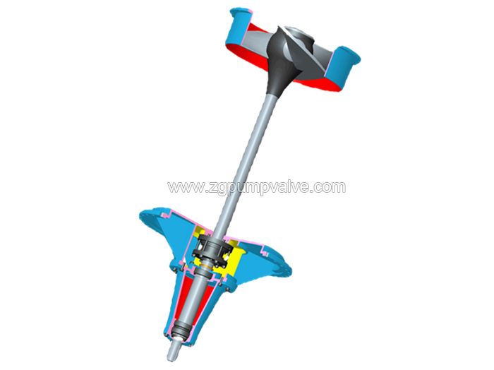 Bottom entry chemical agitator/propeller