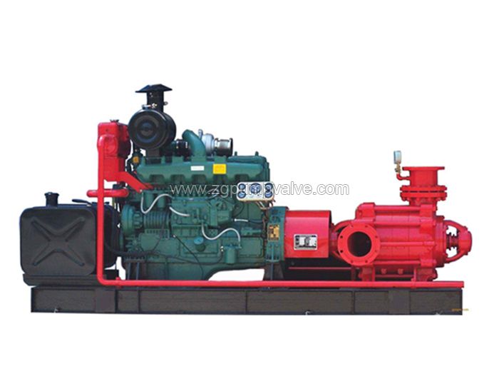 Diesel multi-stage fire-fighting pump