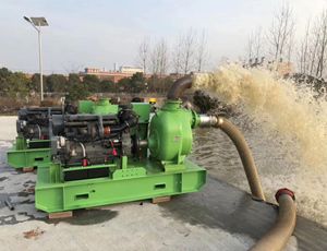 Diesel engine self-priming pump