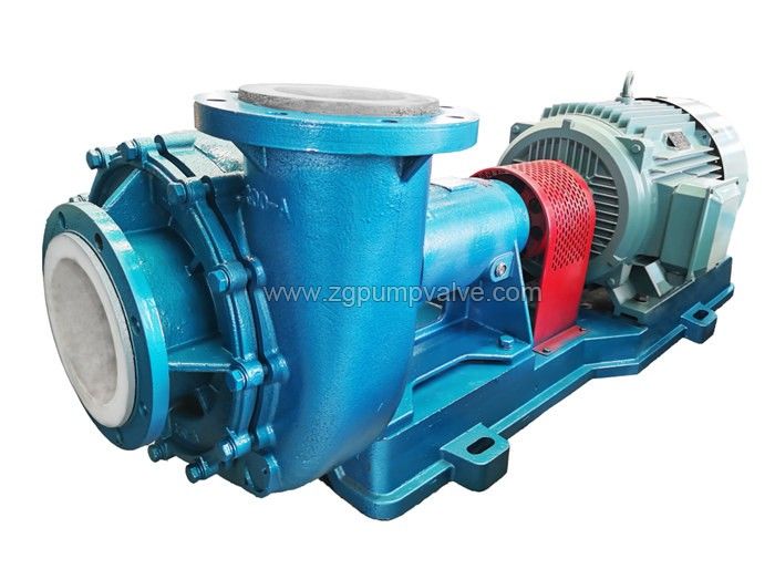 Fluorine plastic / UHMWPE lined wear-resistant slurry pump