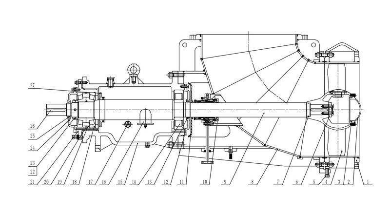 the-structure-drawing-of-horizontal-chemical-axial-flow-pump