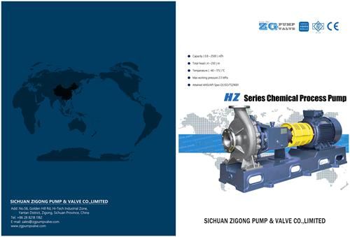 Horizontal chemical process pump